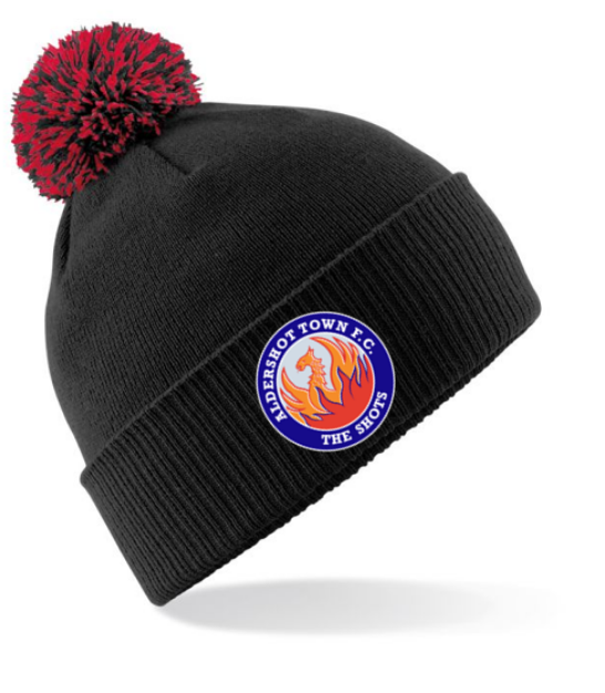 Picture of BLACK/RED BOBBLE HAT