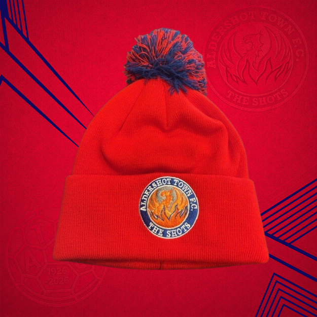 Picture of RED/BLUE BOBBLE HAT 